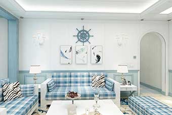 云南地中海风格-客厅